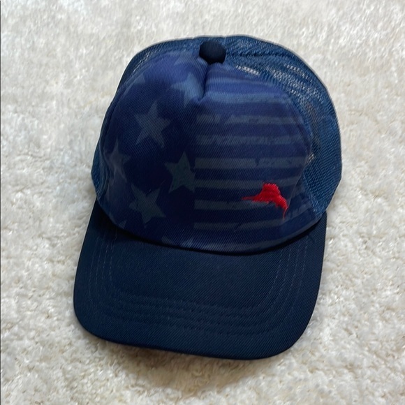 Tommy Bahama Other - Tommy Bahama Marlin Cap Unisex Navy Blue Adjustable Baseball Cap Sz S/M